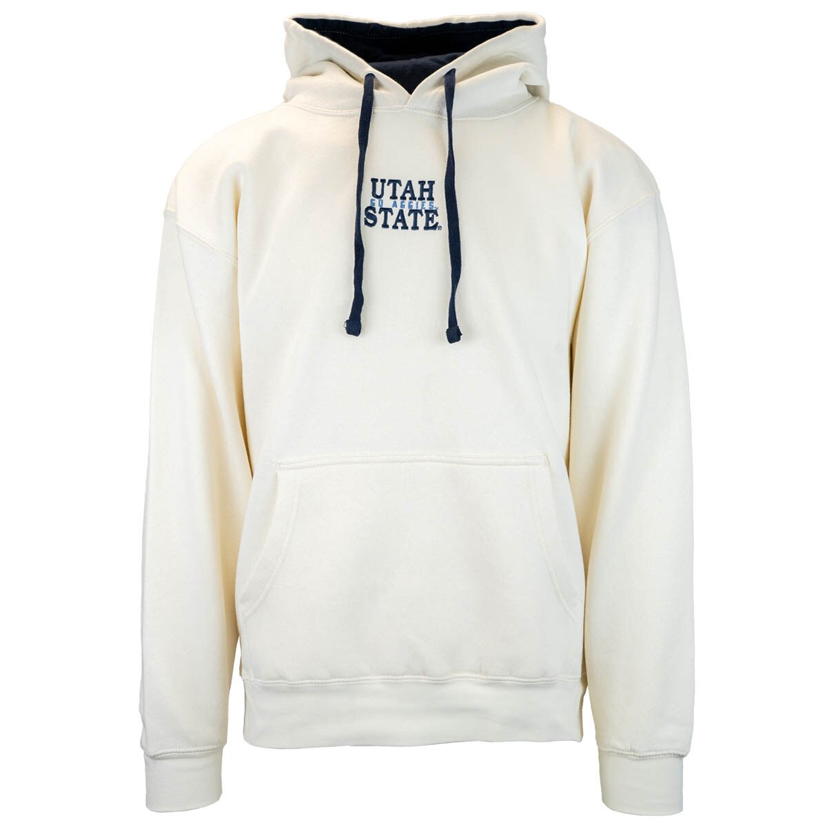 Utah state embroidered cream unisex hoodie
